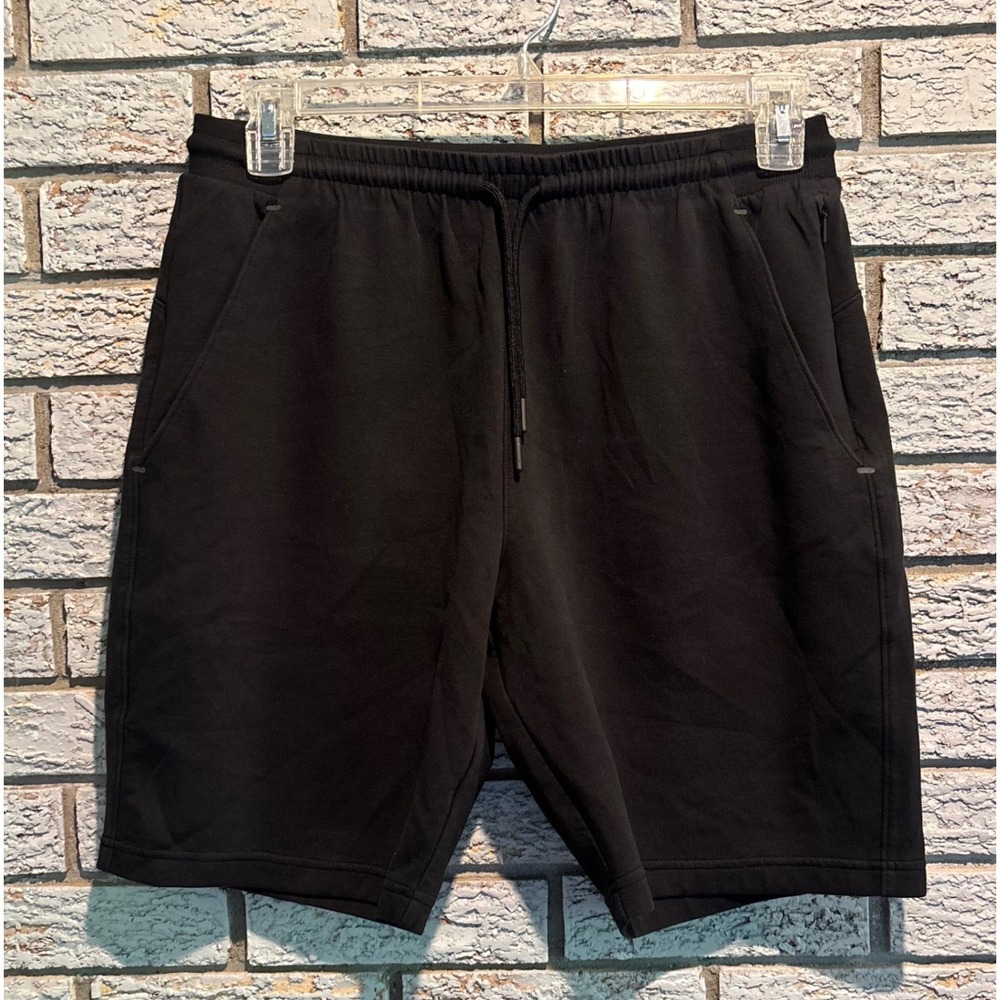 Old Navy Active Dynamic Fleece Shorts Mens Large Black 4-Way Stretch Workout Gym